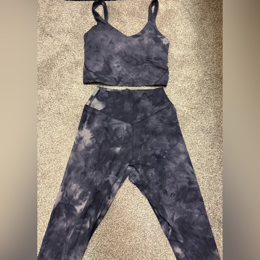 Kamo Fitness Bra crop top and legging  EUC